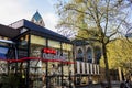 Dortmund, Ruhr Area, North Rhine Westphalia ,Germany - April 16 2018: Cafe extrablatt franchise in inner city with shopping street