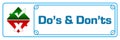 Dos And Donts Blue Horizontal Border