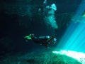 Cenotes, Yucatan, Mexico, Quintana Roo, cave diving in Mexico Royalty Free Stock Photo