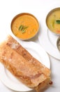 Dosa sambar Royalty Free Stock Photo