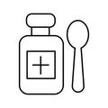 Dosage Isolated Vector icon which can easily modify or edit