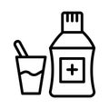 Dosage Isolated Vector icon which can easily modify or edit