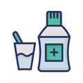 Dosage Isolated Vector icon which can easily modify or edit