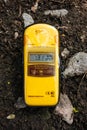 Dosimeter with radiation level Royalty Free Stock Photo