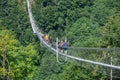 Dossena Italy 2022 Walk on the longest Tibetan bridge in Europe
