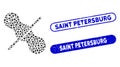 Dot Collage No Peanuts with Distress Saint Petersburg Seals