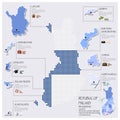 Dot And Flag Map Of Finland Infographic Design