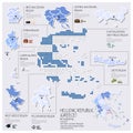 Dot And Flag Map Of Greece Hellenic Republic Infographic