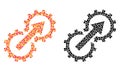 Dot Gear Integration Mosaic Icons