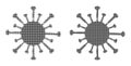 Dot Halftone Coronavirus Icon Royalty Free Stock Photo
