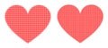 Dot Halftone Love Heart Icon Royalty Free Stock Photo