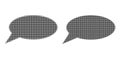 Dot Halftone Message Cloud Icon Royalty Free Stock Photo