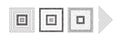 Dot halftone square gradient. Half tone texture background, stipple dot pattern, spot fade effect