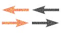 Dot Horizontal Exchange Arrows Mosaic Icons