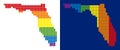 Spectrum Pixel Dotted Florida Map