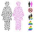 Dotted Collage Lesbi Couple