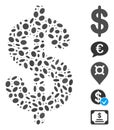 Hatch Collage Dollar Icon