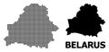 Dot Mosaic Map of Belarus