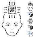 Dot Mosaic Neural Computer Interface