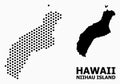 Dot Pattern Map of Niihau Island