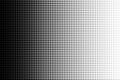 Dot perforation texture. Dots halftone pattern. Faded shade background. Noise gradation. Black pattern isolated on white backgroun