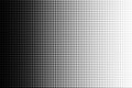 Dot perforation texture. Dots halftone pattern. Faded shade background. Noise gradation. Black pattern isolated on white backgroun