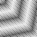 Dot perforation texture. Dots halftone seamless pattern. Fade shade gradient. Noise gradation border.