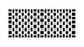 Dot and Rectangle Pixel Grid Pattern, vector design Generative AI Royalty Free Stock Photo
