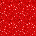 Dot seamless pattern. Repeating abstract background red color. Irregular dots repeated prints. Random polka. Repeat small spot