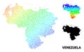 Vector Spectral Dotted Map of Venezuela