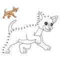 Dot to Dot Chihuahua Coloring Page for Kids