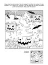 Dot-to-dot and coloring page - Halloween witch hat