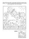 Dot-to-dot activity page - butterflies Royalty Free Stock Photo