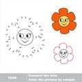 Dot to dot children search game Royalty Free Stock Photo