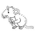 Dot to dot vole game.