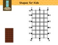 Dot to dot number game for kids. Connect the dots and draw a chocolate bar