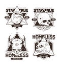 Dot Work Skull Emblems