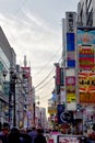 Dotonbori, nightlife and shopping area in Osaka, Japan Royalty Free Stock Photo
