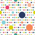 Dots background, pattern. Polka design vector