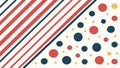 Dots and diagonal lines pattern, abstract background design vector design Generative AI Royalty Free Stock Photo