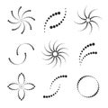 Dots Elements for Design. Set of Abstract Icons Royalty Free Stock Photo