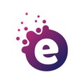 Dots Letter e Logo. e Letter Design Vector with Dots