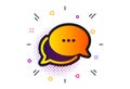 Dots message icon. Chat comment sign. Speech bubble. Vector Royalty Free Stock Photo