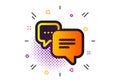 Dots message icon. Chat comment sign. Speech bubble. Vector Royalty Free Stock Photo