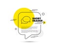 Dots message line icon. Chat comment sign. Speech bubble. Vector