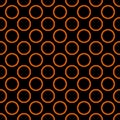 Dots orange and black vector background. Royalty Free Stock Photo