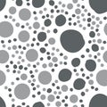 Seamless Big and small Polka dots pattern of Dark grayish blue and Very dark grayish cyan color.
