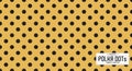 Dots pattern vector. Polka dot background. Seamlles polka dots abstract background. Royalty Free Stock Photo
