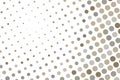Dotted backdrop with circles, dots, point large scale. Gray, light brown color Abstract futuristic halftone pattern.