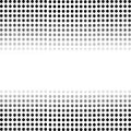 Dotted Black Background. Halftone Pattern. Royalty Free Stock Photo